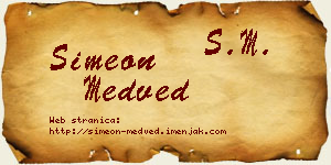 Simeon Medved vizit kartica